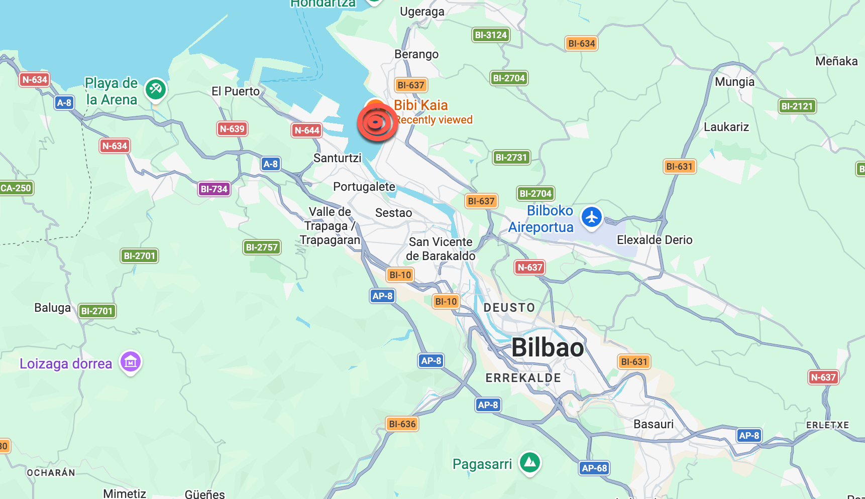 Current Location - Getxo