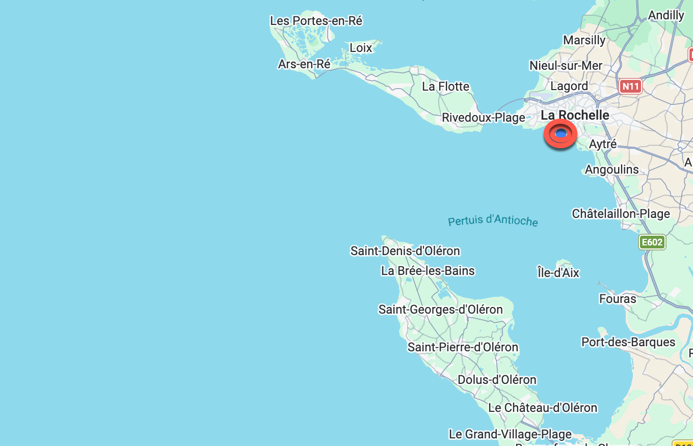 Current Location - La Rocehelle