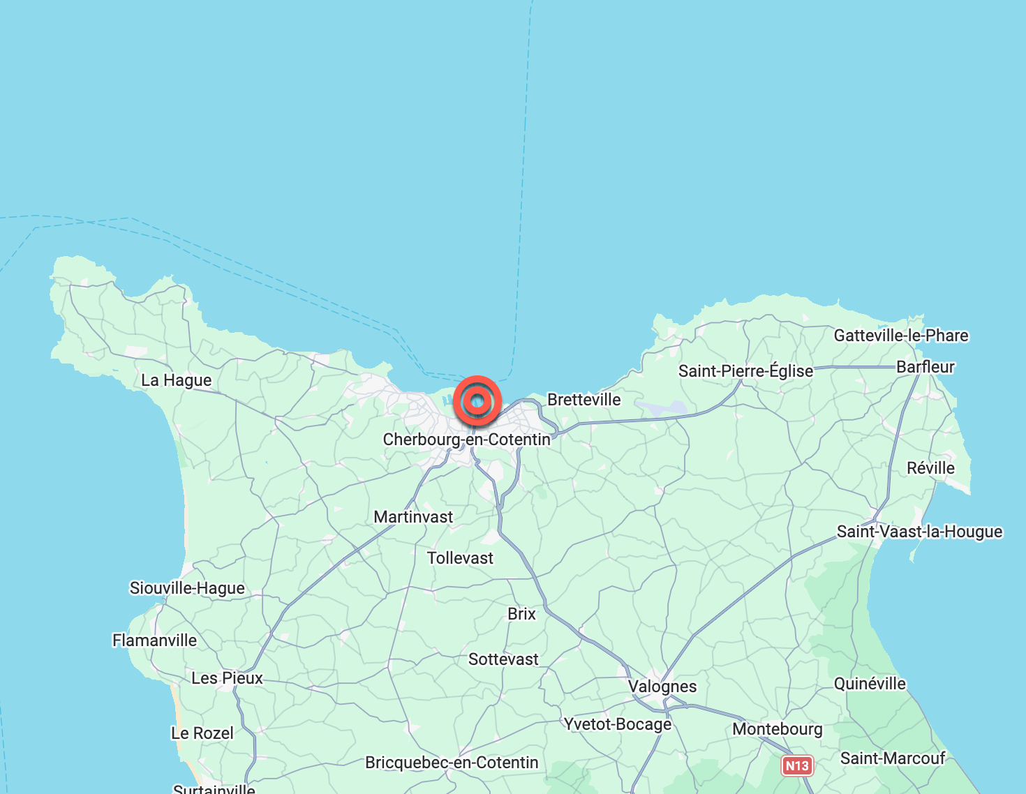 Current Location - Cherbourg